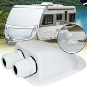 RANMEI RV-Roof Junction Box For Solar Panel Wiring Double Cable Entry Gland Car Part 1x